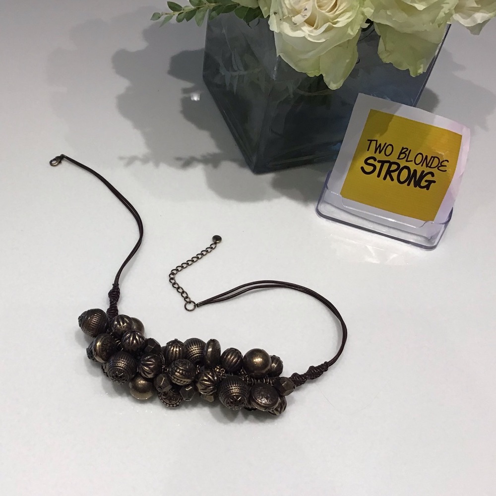 LOFT cluster of balls necklace choker OS